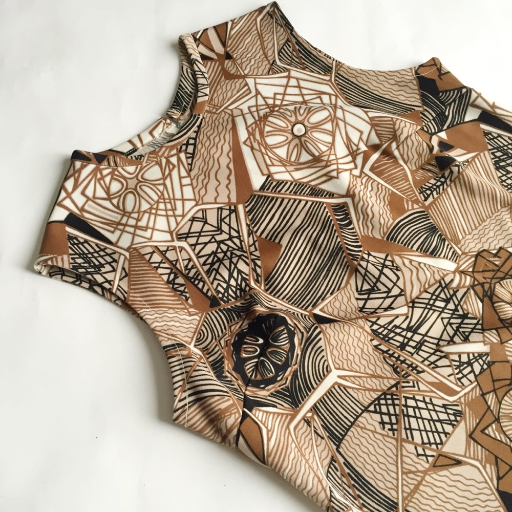1960's Abstract Shift Dress